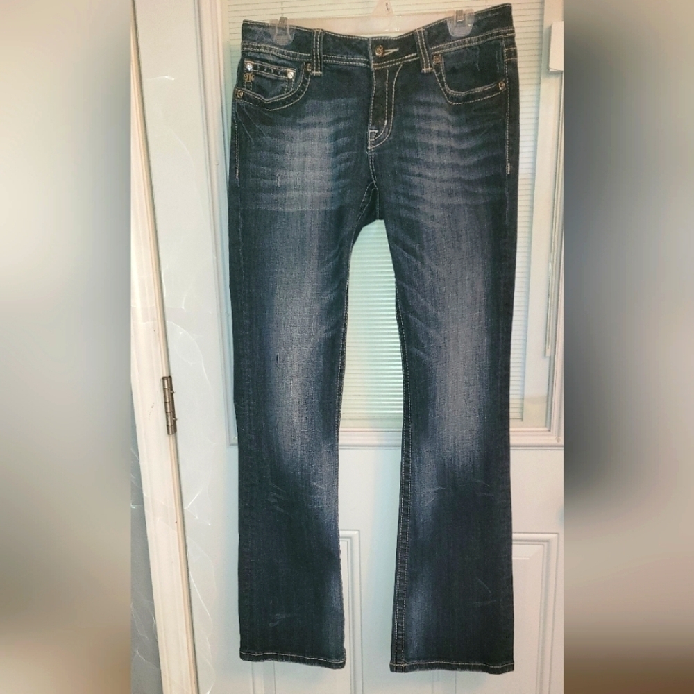 Miss Me Low Rise Bootcut Studded Jeans - Picture 2 of 12